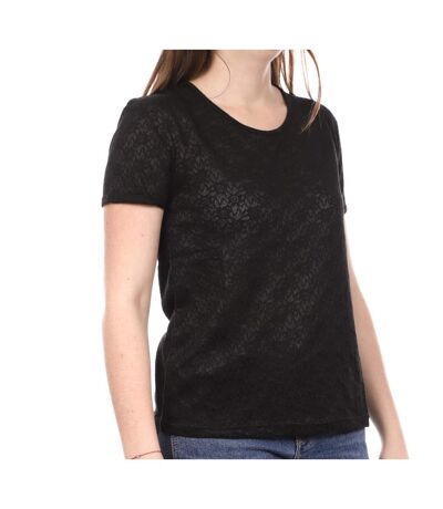 T-shirt Noir Femme Teddy Smith Tizane - S