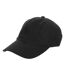 Result Unisex Low Profile Heavy Brushed Cotton Baseball Cap (Black) - UTBC961