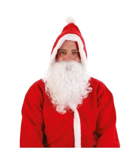 Déguisement Barbe Père Noël 33cm Blanc