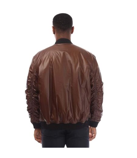 Mens Byler2431 Bomber Jacket Brown Hugo