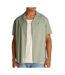 Chemisette verte/kaki homme tommy hilfiger linen blend camp-aruba - l-1