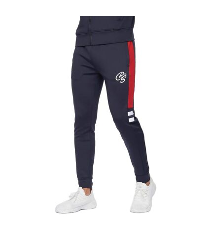 Mens ezra tracksuit navy/red Crosshatch