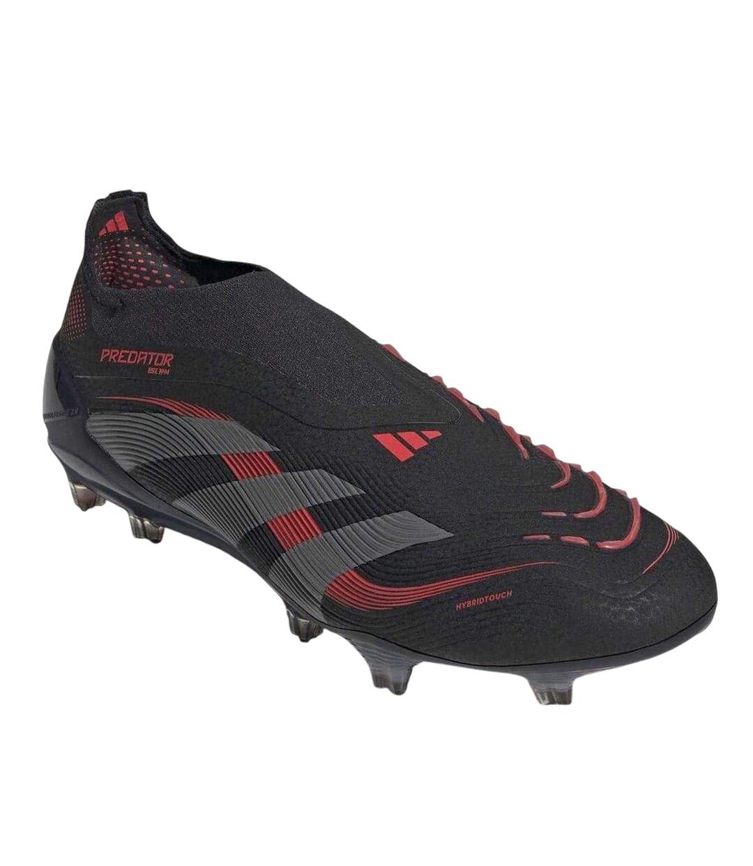 Chaussures De Foot Pour Terrain Ferme Predator Elite Homme Noir Gris Adidas-1