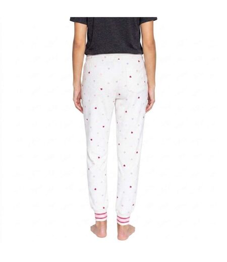 Bas De Pyjama Motif/style Cœur Femme Blanc Cassé PJ Salvage