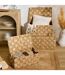 Lot de 3 Malles en Jacinthe Nadi 58cm Marron-4