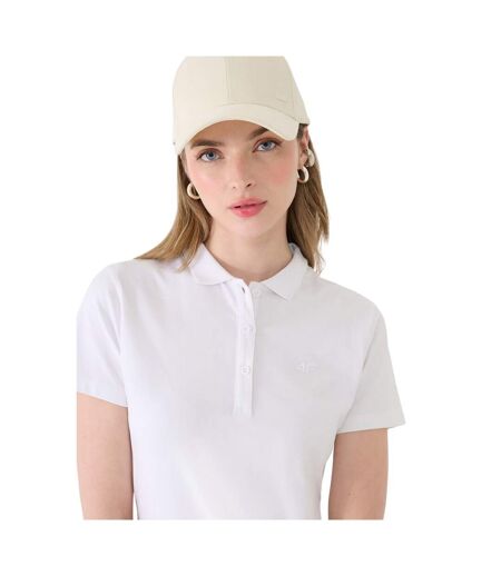 Polo F514 Femme Blanc 4F