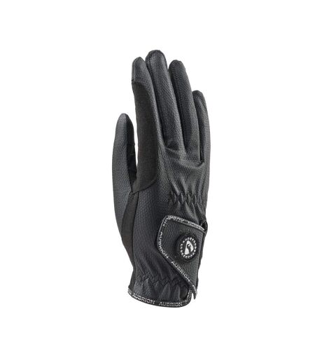 Gants d´équitation aachen adulte noir Aubrion