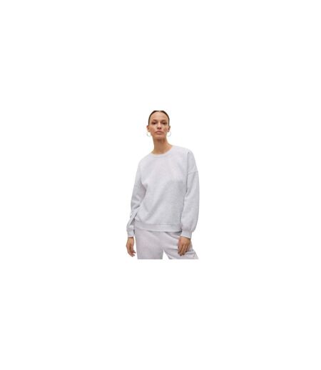 Sweat Femme Gris Clair Chiné Vero Moda
