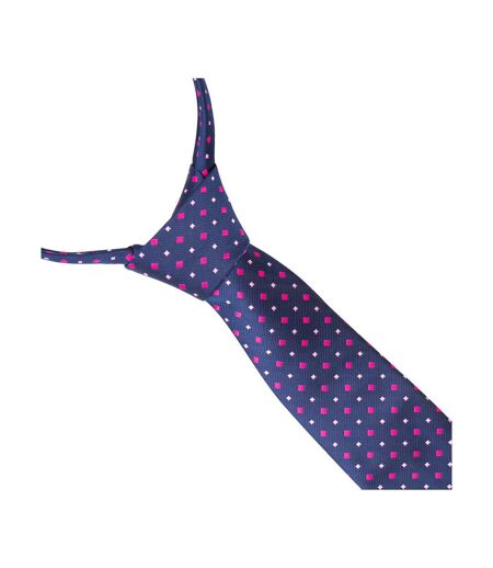 Supreme Products Unisex Adult Diamond Show Tie (Navy/Pink) (One Size) - UTBZ4717