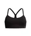 Womens/ladies Solid Racerback Bikini Top Black Speedo-1