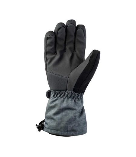 Gants De Ski Motif/style Logo Axel Homme Gris Foncé Chiné Noir Iguana