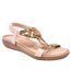 Sandales mariella femme rose Lunar-2