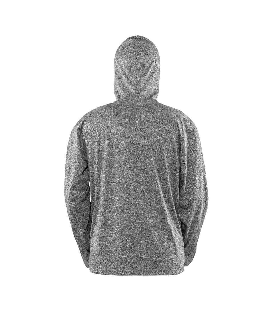 Sweat zippé capuche hommes gris Spiro