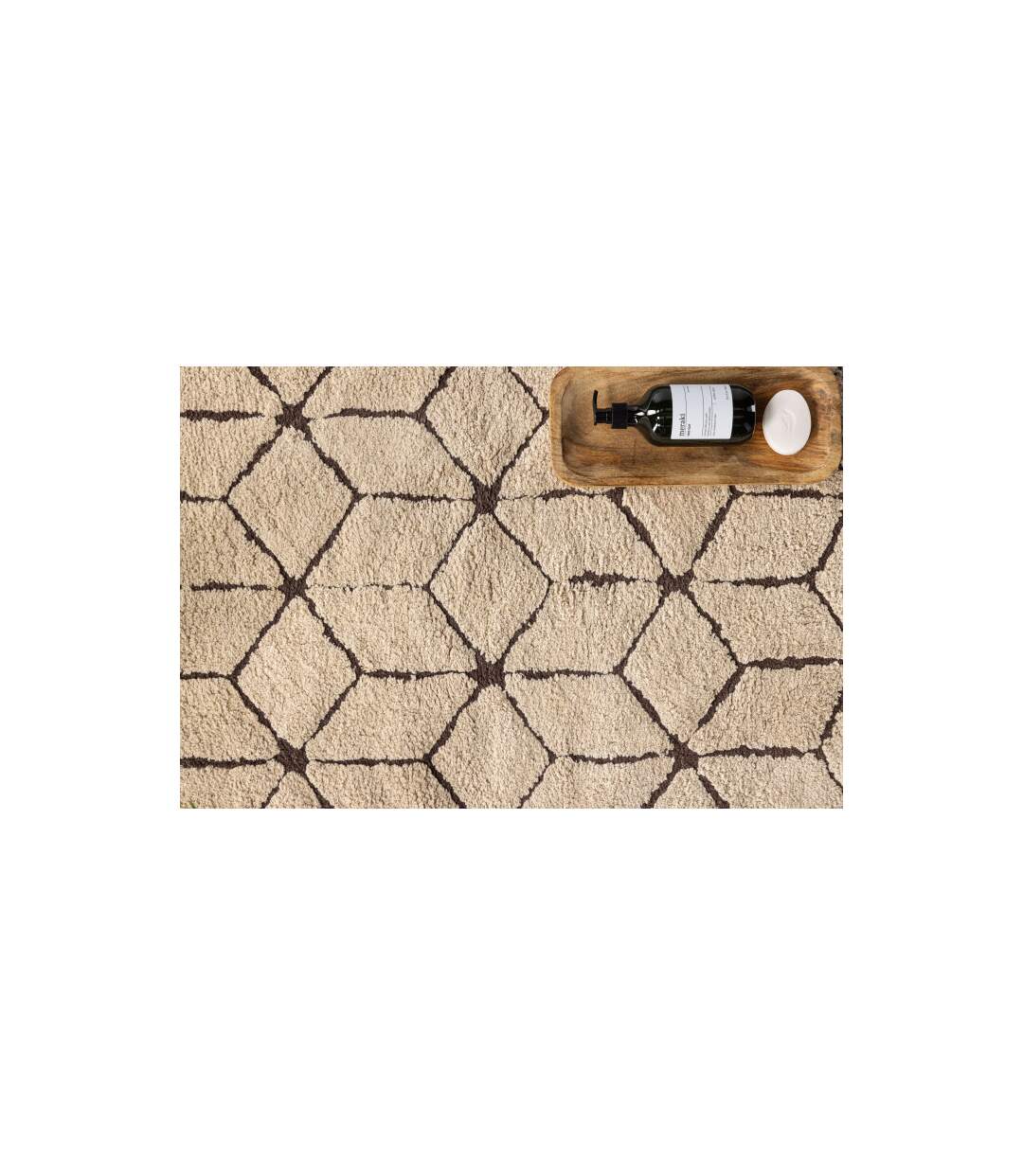Tapis de Salle de Bain Petrus 60x90cm Marron-4