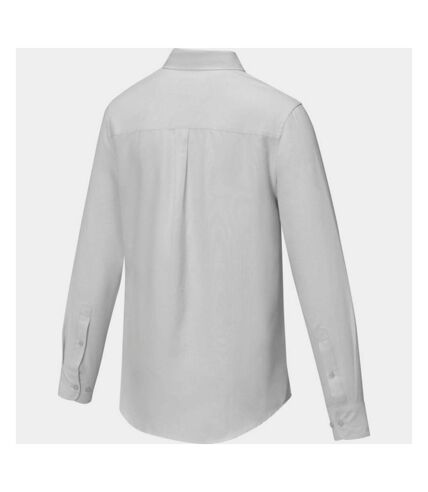 Elevate Mens Pollux Long-Sleeved Shirt (White)