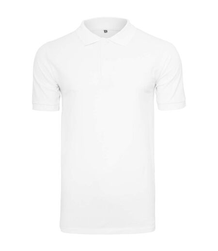 Polo homme blanc Build Your Brand