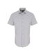 Premier Mens Poplin Stretch Short-Sleeved Shirt (Silver) - UTPC6055