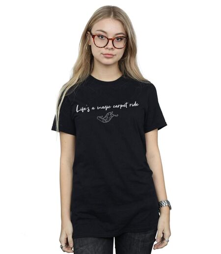 Disney - T-shirt ALADDIN LIFE'S A MAGIC CARPET RIDE - Femme (Noir) - UTBI17338