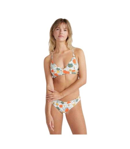 Ensemble Maillot De Bain 2 Pièces Motif/style Floral Baay Maoi Femme Blanc Orange O´Neill