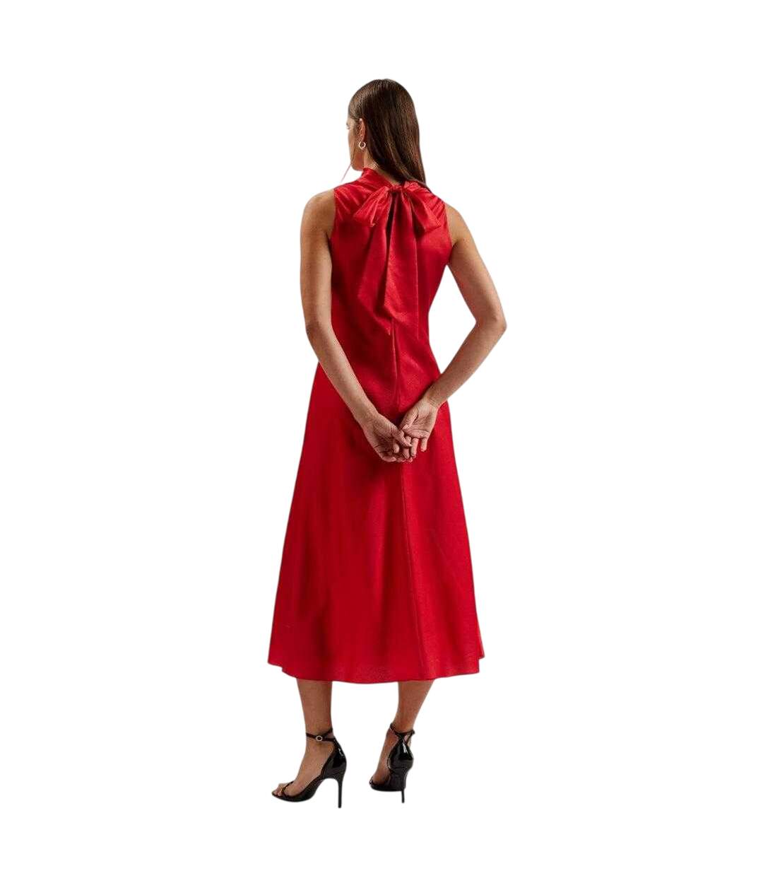 Robe Mi-longue Motif/style Floral Aliara Femme Rouge Ted Baker-3