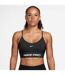 Womens/ladies Pro Padded Seamless Sports Bra Black White Nike-1
