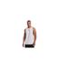 Mens Baseline Tank Top White Black Under Armour-1
