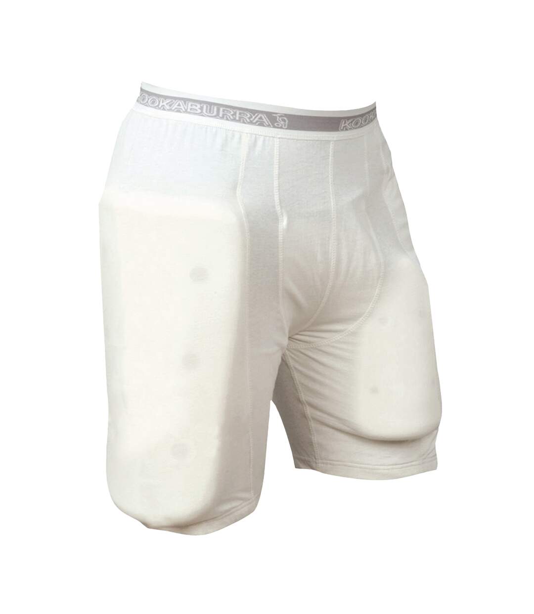 Mens Protective Padded Shorts White Kookaburra-3