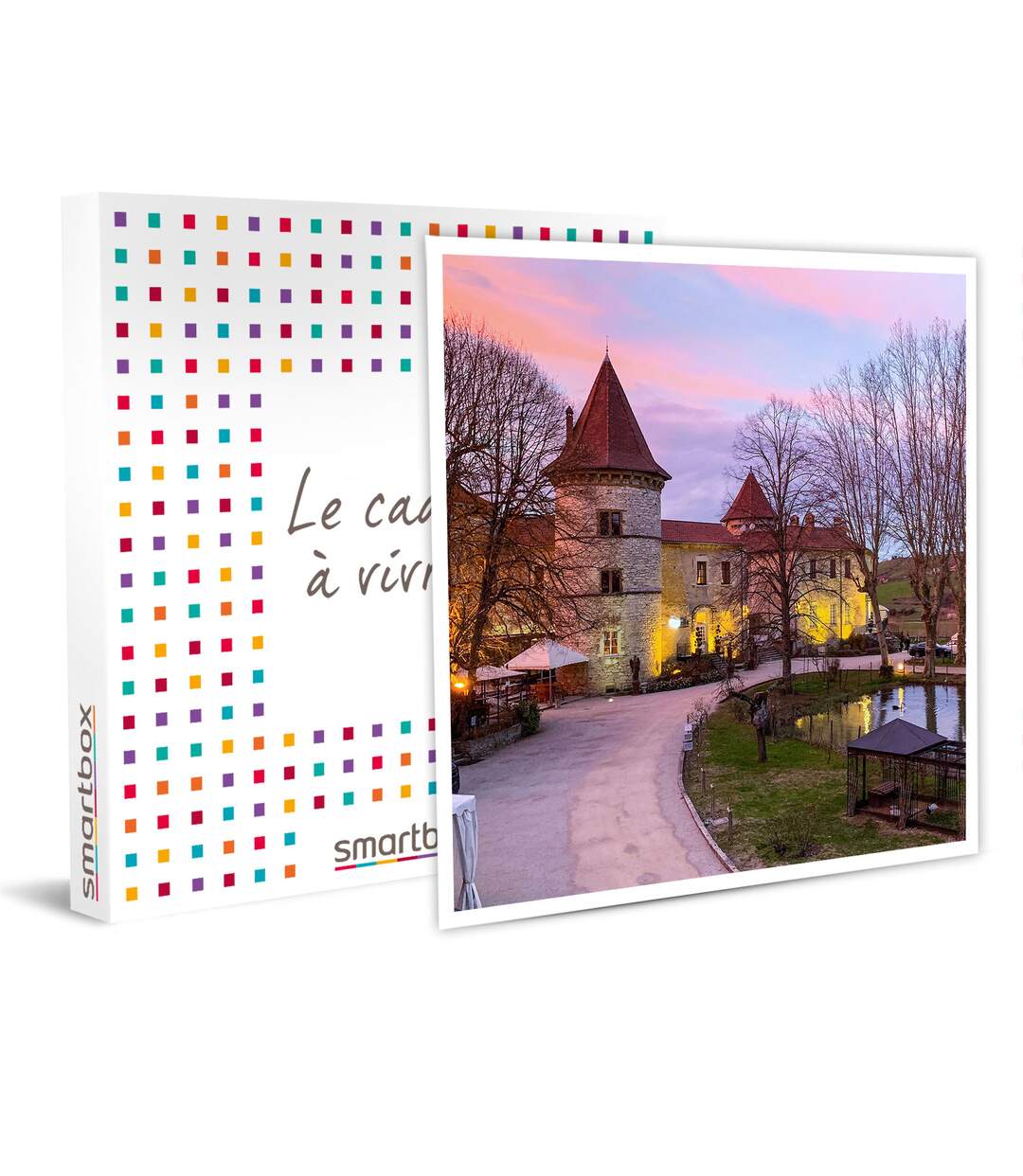 SMARTBOX - Séjour de 2 jours en château 4* avec dîner gastronomique 5 plats près de Lyon - Coffret Cadeau Séjour-1