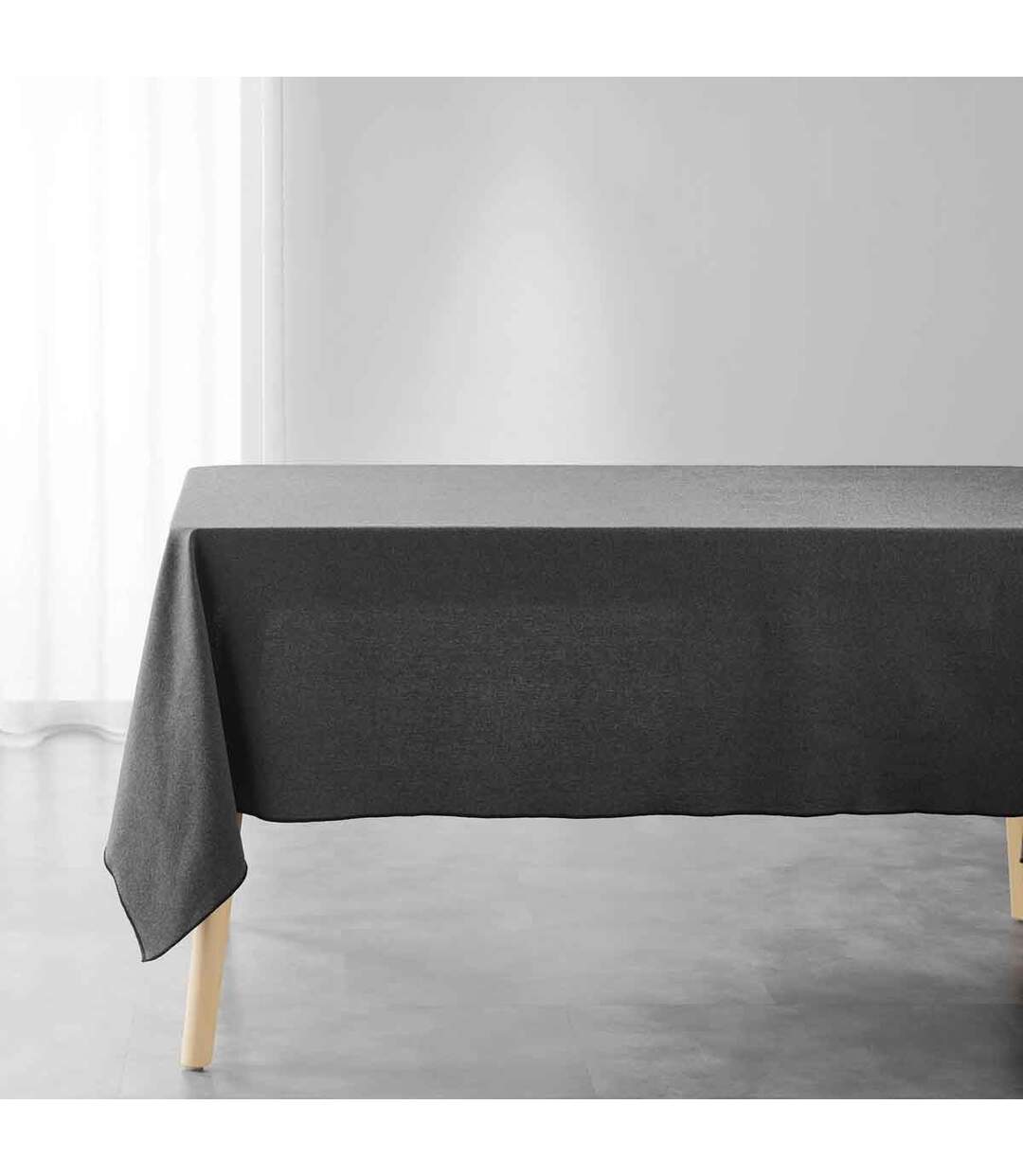 Nappe en Coton Mistraline 140x240cm Anthracite-1