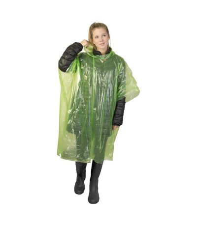 Unisex Adult Mayan Recycled Plastic Raincoat (Lime)