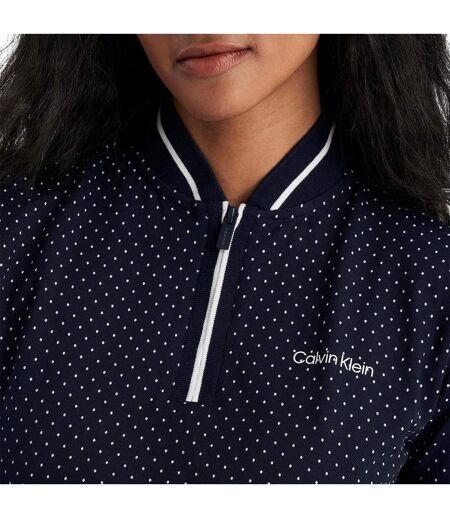 Polo Motif/style Micro-pois Camilla Femme Bleu Marine Calvin Klein