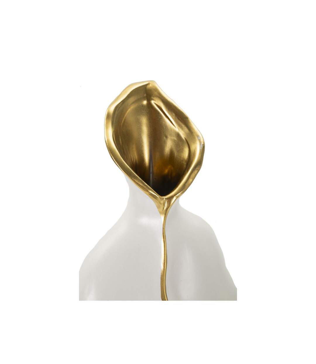 Vase Design en Céramique Uma 40cm Blanc-3