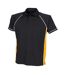 Polo Performance Homme Noir Ambre Blanc Finden & Hales-1