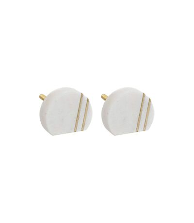 Lot de 2 Boutons de Meuble Maeva 4cm Blanc