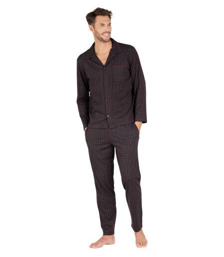 Pyjama long col ouvert homme L'écossais Eminence