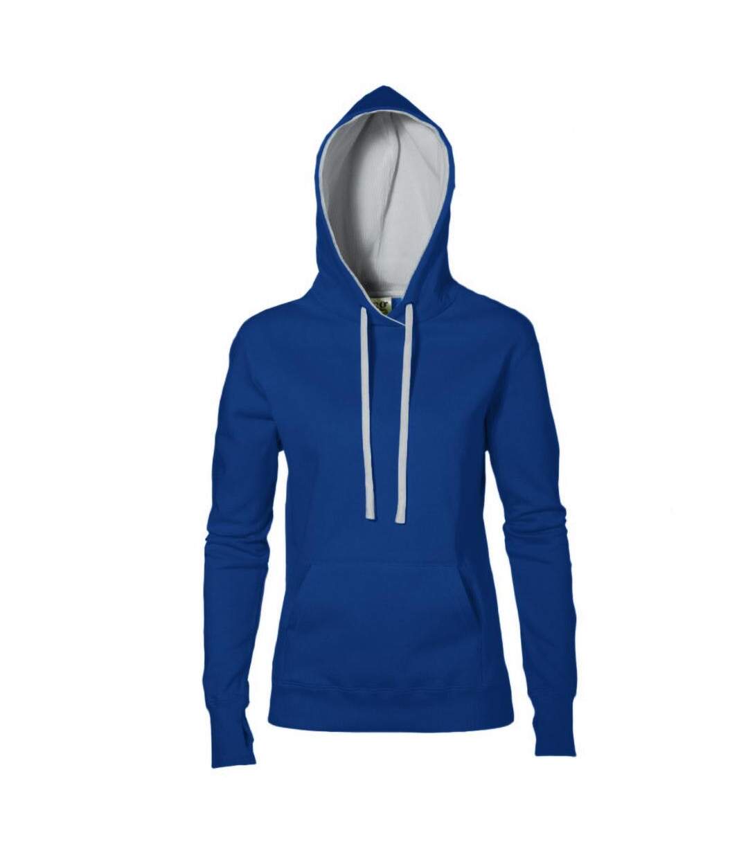 Sweatshirt À Capuche Femme Bleu Roi Gris Clair SG-2