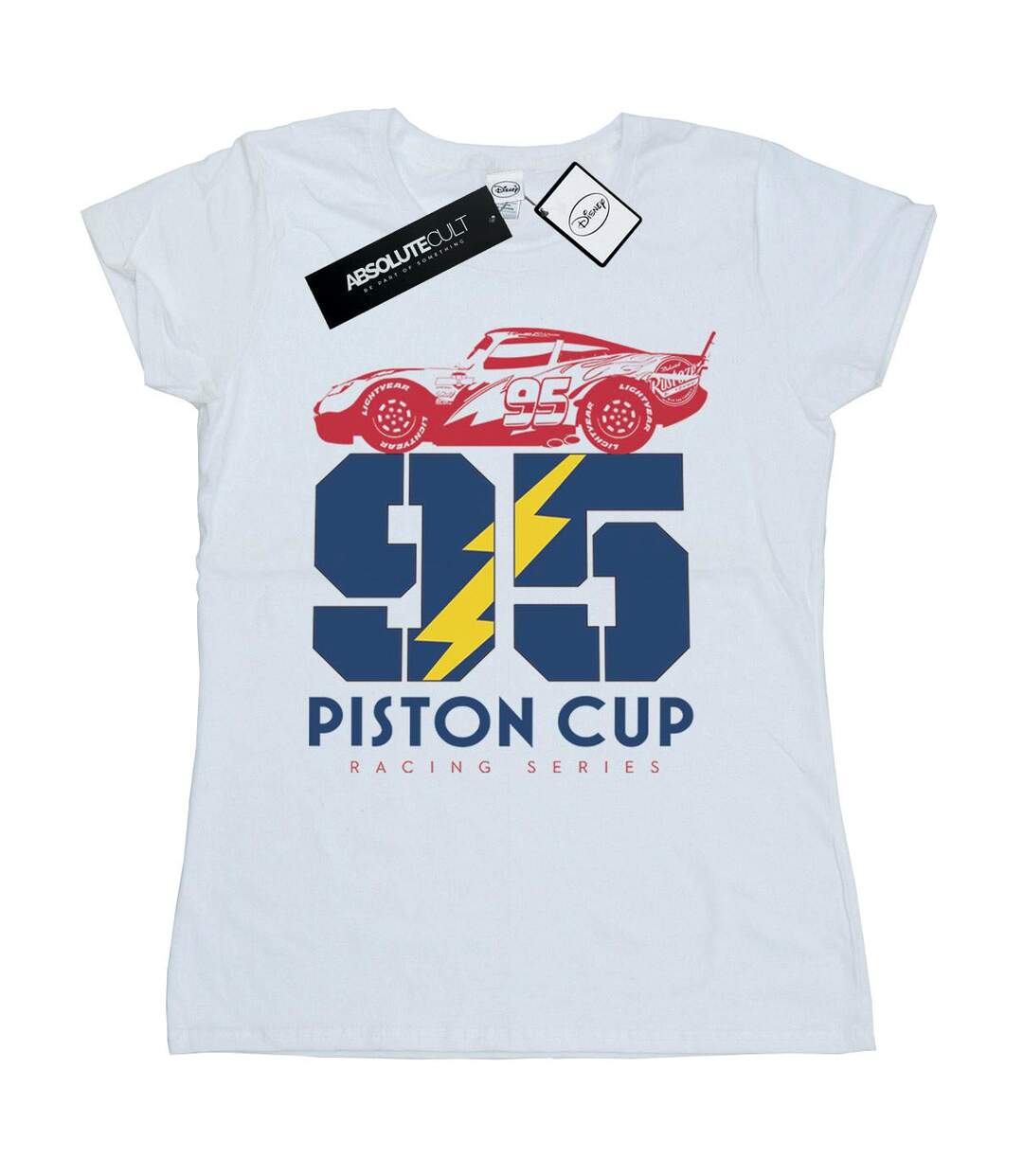 Disney - T-shirt CARS PISTON CUP - Femme (Blanc) - UTBI13571-1