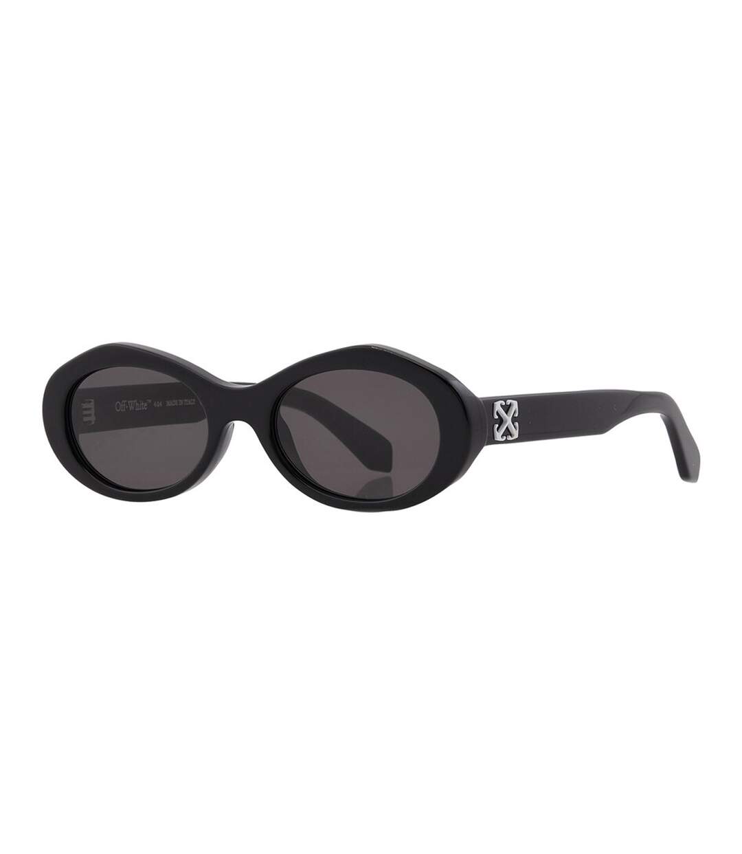 Lunettes De Soleil Motif/style Ovale Edison Femme Taille Unique-taille Unique Noir Noir Off White-1