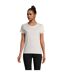 T-shirt Pioneer Femme Blanc Cassé SOLS-1