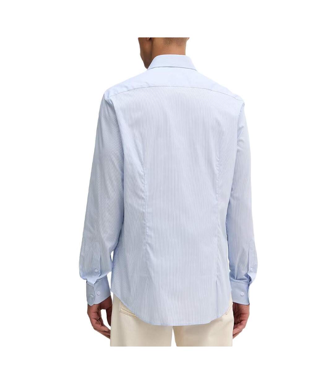 Chemise bleu homme tommy hilfiger cl fine line-2