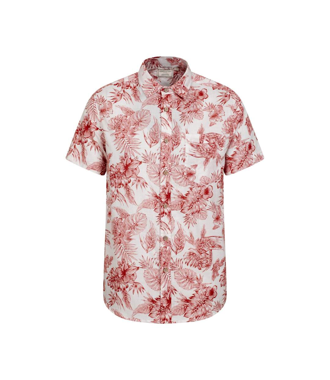 Chemise tropical homme rouille / blanc Mountain Warehouse Mountain Warehouse