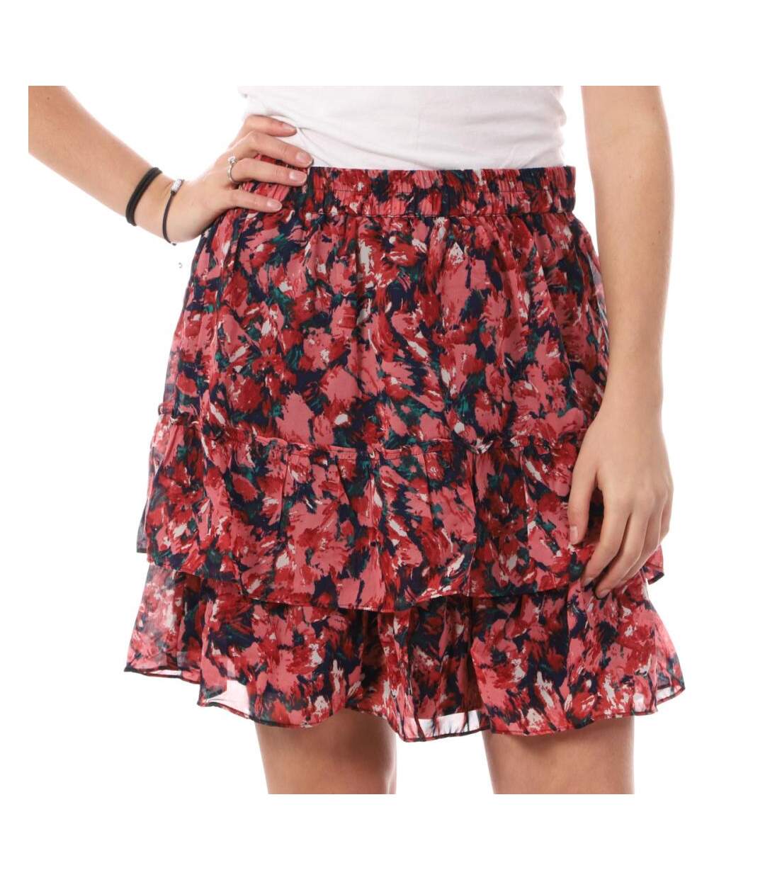 Jupe Rose à Fleurs Vero Moda Holly - L