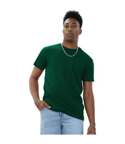 Unisex adult ringspun cotton natural t-shirt forest green Casual Classics