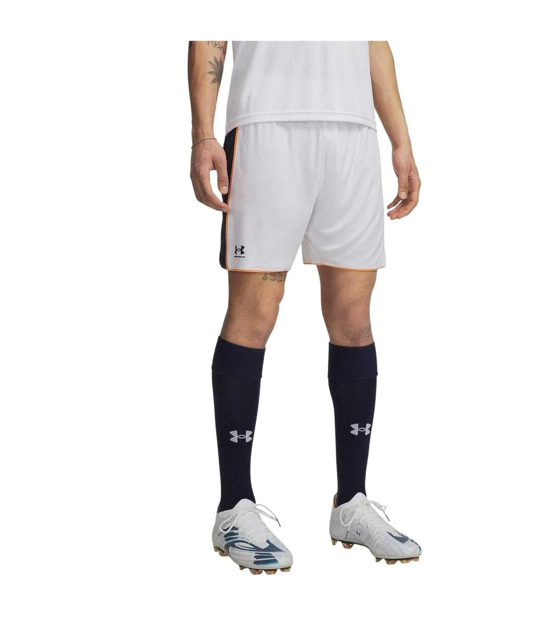 Short De Foot Homme Blanc Under Armour-2