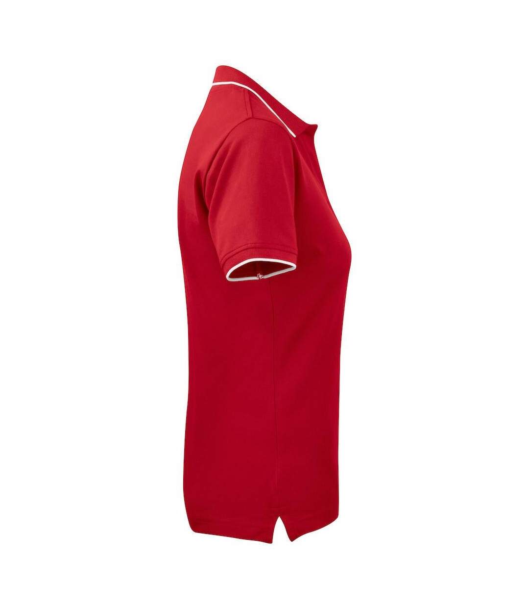 Womens/ladies Greenville Polo Shirt Red James Harvest-4