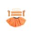 Womens/ladies tutu skirt set one size orange Smiffys-2