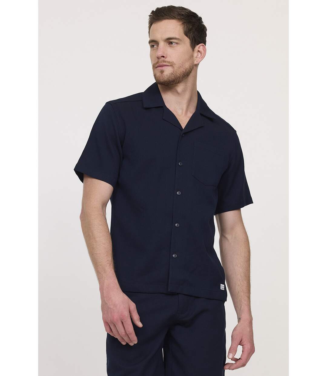 Chemise manches courtes polyester relaxed DUCKER-2