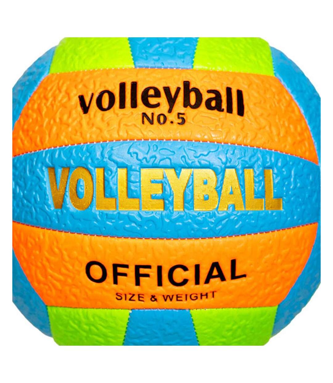 Ballon volleyball bleu fluo sport zone-2