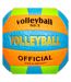 Ballon volleyball bleu fluo sport zone-2