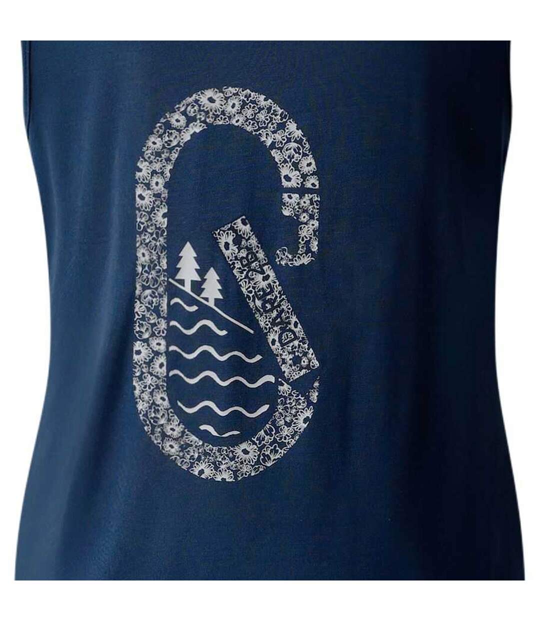 Womens/ladies Harmonic Back Print Vest Top Moonlight Denim Dare 2B-4